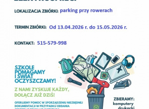 Uwaga - WSZYSTKIE DZIECI ZBIERAJĄ ELEKTROŚMIECI!