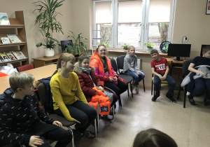 Klasa 3 z wizytą w Bibliotece Pedagogicznej w Brzezinach.