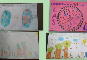 Ekologiczne plakaty wykonane przez uczniów naszej szkoły