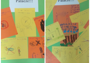 Plakaty wykonane przez uczniów klasy 1a