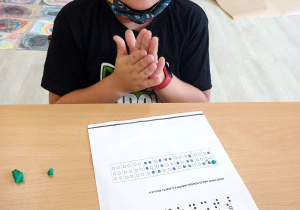Zapisywanie imion alfabetem Braille'a w klasie IIB