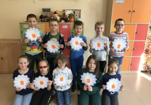 Klasa IB prezentuje swoje prace plastyczne