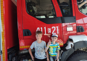 Klasy 1A i 2A odwiedziły KPP Straży Pożarnej w Brzezinach