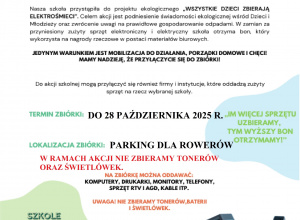 WSZYSTKIE DZIECI ZBIERAJĄ ELEKTROŚMIECI